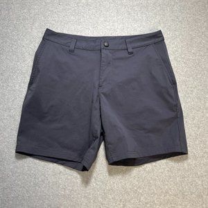 Rhone Shorts Mens 31 Navy Blue Chino Casual Polyester 7 Inseam Travel